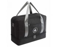 Sac de Voyage, Sac de Sport Pliable avec séparateur de Linge Humide et sec et Range Chaussures ( Noir ) - Sacs de voyage
