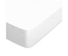 Drap housse uni 60x120 cm 100% coton ALTO Blanc - Linge de lit