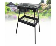 Barbecue électrique sur pieds ou sur Table - Triomph ETF1526 - 2000W - intérieur et extérieur - Cuisiner en extérieur