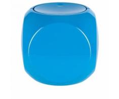 Spirella poubelle salle de bain dice - 14x14x14cm - bleu 10.19167 - Poubelle