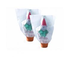 2 housses d'hivernage décoratives 110 x 120 cm - Nain de jardin - Soin des plantes