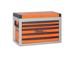 Coffre à 5 tiroirs orange c23s beta 023000501 - Rangement de l'atelier