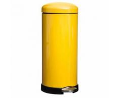 Poubelle à Pédale Colors 30L Jaune - Poubelle