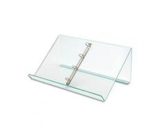 Pupitre de table avec anneaux amovibles - Dimensions : L50 x H11,5 x P3,5 cm transparent - Autres accessoires de bureau