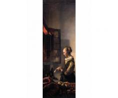 Johannes Vermeer Poster Reproduction Sur Toile, Tendue Sur Châssis - La Liseuse À La Fenêtre, 16571659 (120x40 cm) - Décoration murale