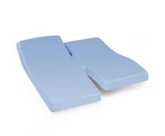 Drap housse relaxation uni 2x70x200 cm 100% coton ALTO Belle ile - TPR Tête et pied relevable - Linge de lit