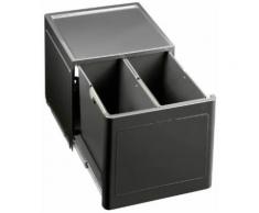 Blanco Botton Pro 45/2 Système De Tri Des Déchets Automatique Plastique Noir, Plastique, Noir, 45 Cm Unterschrank - Boite de rangement