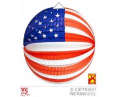 Lampion Globe USA ignifugé (25 cm) - Article de fête