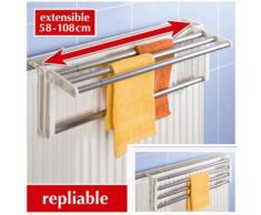 Porte serviette pour radiateur Butterfly - Aluminium - L. 58/108 cm - Objet à poser