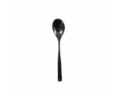 Cuillères à dessert noir brillant - Lot de 6 - Coffret cadeau Aulica Noir - Ustensile de cuisine