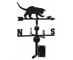 Aubry Gaspard - Girouette chat et souris en fer forgé - Décoration d'extérieur