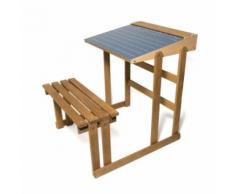 JEUJURA Bureau D'Ecolier En Bois - Teinté Chene Hauteur 60 cms - Bureaux enfant et accessoires