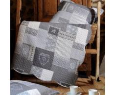 Set couvre lit boutis Arkansas et 2 taies taille 220 x 240 cm - Linge de lit