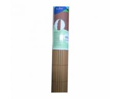 ideal garden canisse en pvc - double face 10 mm - 1 x 3 m - ton bois foncé - Accessoires mobilier de jardin