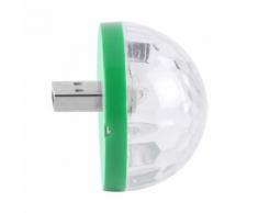 2 PCS USB Mini LED Disco scène lumière Magic lampe boule Party DJ KTV pour USB - Appliques et spots
