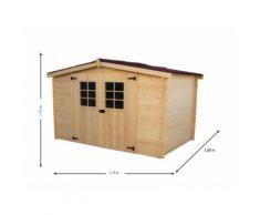 Abri HABRITA 20 mm surface 5,83 m2 - Mobilier de Jardin