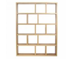 Paris Prix - Temahome - étagère Bibliothèque berlin 5 Niveaux 150cm Chêne - Étagère