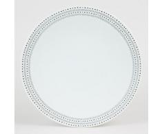 Table Passion - Assiette Plate 27Cm Rice Noir (Lot De 6) - vaisselle
