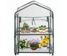 Serre de Jardin - 2 étages - Pour jardin ou balcon - Matériel pour serre et semis