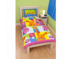 Moshi Monsters - Parure de lit simple ou double - Enfant unisexe (Lit simple) (Bleu/Vert) - UTKB715 - Linge de lit