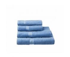 Serviette de Toilette 100% Coton Bleu Ciel - 50x100cm - Linge de bain