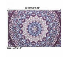 Mur tapisserie Mandala indien Hanging Throw Gypsy Dorm Mat Décor Couvre-lit Couverture # 17 éléphant (145 * 145cm) - Accessoire photo
