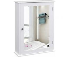 Meuble étagère de salle de bain miroir 60 cm - Meubles de salle de bain