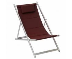 Chilienne de jardin pliable Honolulu - Bordeaux - Mobilier de Jardin