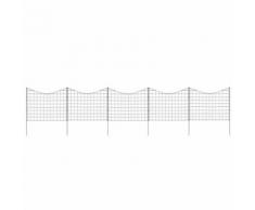 vidaXL Ensemble de clôture voûtée plus basse d'étang 77,5x64 cm Vert - Clôtures et grillages