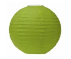 Lampion abat jour vert -anis 40 cm - Article de fête