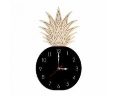 Fruit Style Nordique Horloge Murale Silencieuse Horloge en Bois Pour La Maison Salon Noir PL816 - Décoration murale