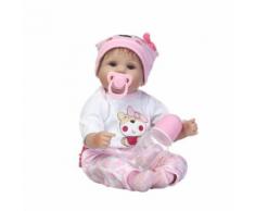 40Cm Nouvelle Arrivée à La Main Adorable de Vinyle Silicone Lifelike Enfant en Bas Âge Réincarné Bébé Rose PT309 - Jouet multimédia