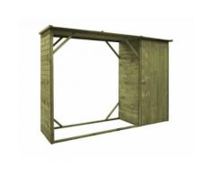 Abri d'outils de jardin Pin FSC 253 x 80 x 170 cm alsa - Mobilier de Jardin