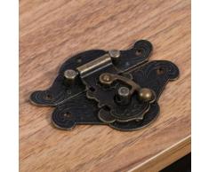 Loquet Moraillon Antique Rétro Pour Boîte à Bijoux En Bois M - Boite de rangement