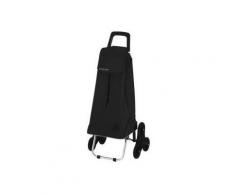ROLSER MOU004NEGRO CHARIOT DE COURSES AVEC POCHETTE INTÉRIEURE ET 6 ROULETTES (NOIR) - Accessoire de cuisine
