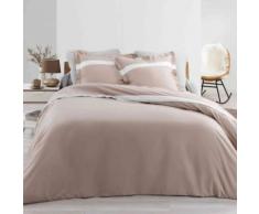 Parure de lit percale Astoria naturel 240x220 cm - Linge de lit