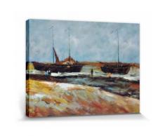Vincent Van Gogh Poster Reproduction Sur Toile, Tendue Sur Châssis - Plage À Scheveningen Par Temps Calme, 1882 (30x40 cm) - Décoration murale
