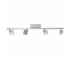 Brilliant Tube spot 90 Degree argent - Appliques et spots