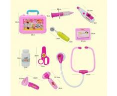 10pcs Enfants bébé Médecin Jouer Carry Rôle Set Education Case Jouet Kit jouer - Cuisine