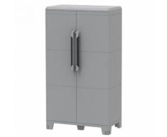 Armoire de jardin en résine avec tablettes terrasse balcon extérieur 102921 - Rangement de l'atelier