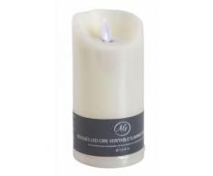 Aubry Gaspard - Grande bougie à LEDs parfumée Vanille Grand modèle - Bougeoir, bougie et senteur