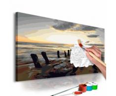60x40 Tableau à peindre par soi-même Kits de peinture pour adultes Contemporain même - Décoration murale