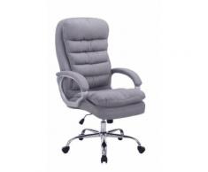 Fauteuil de Bureau Big Vancouver en Tissu avec Rembourrage doublé et Capacité de Charge de 235 Kg - Couleur Gris Clair - Sièges et fauteuils de bureau