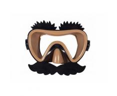 Masque de natation funny moustache hilarante - taille unique enfant - accessoire piscine, plongee - jeux de plage
