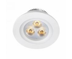 Downlight de salle de bains ZEUS 5-SET Blanc 3 ampoules - Appliques et spots