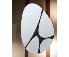 Miroir Salle de bain Pebbles Modèle irrégulier Noir 90 X 133 - Miroir
