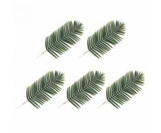 2 pcs Feuilles artificielles de palmier Vert 140 cm - Plantes artificielles