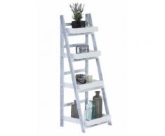 Etagère Escalier DORIN , Blanc / Gris - Étagère