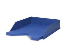 Lot de 10 Corbeilles à courrier RE-SOLUTION en PP recyclé. Dim: L25,6 x H6,5 x P33,5 cm. Coloris Bleu - Corbeille, bac à courrier, poubelle