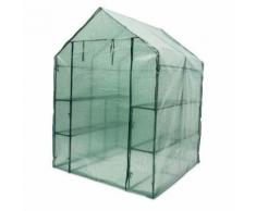 Serre de jardin métal 140 x 190 x 140 cm 2 m2 jardinage plante - Matériel pour serre et semis